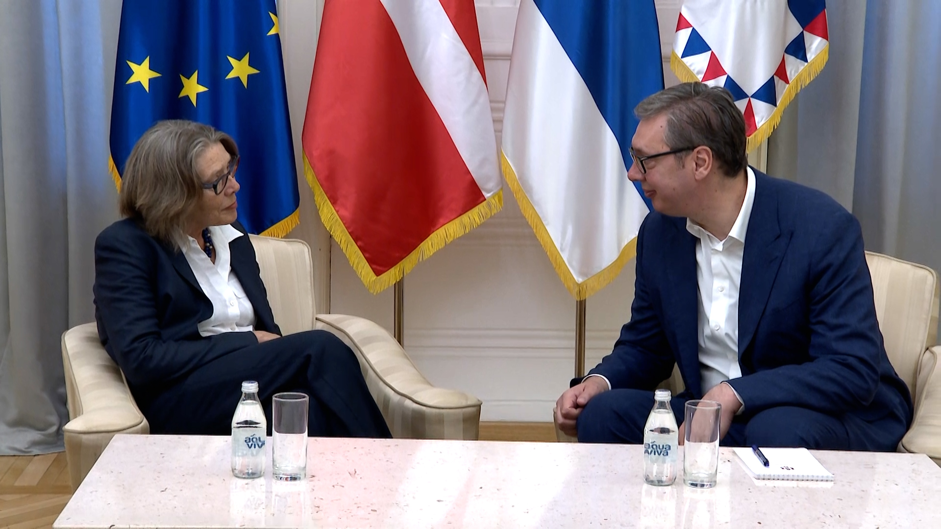Beograd, predsednik Republike Srbije Aleksandar Vucic primio je ambasadorku Kraljevine Danske Pernil Daler Kardel, pokrivanje Beograd, predsednik Republike Srbije Aleksandar Vucic primio je ambasadorku Kraljevine Danske Pernil Daler Kardel, pokrivanje